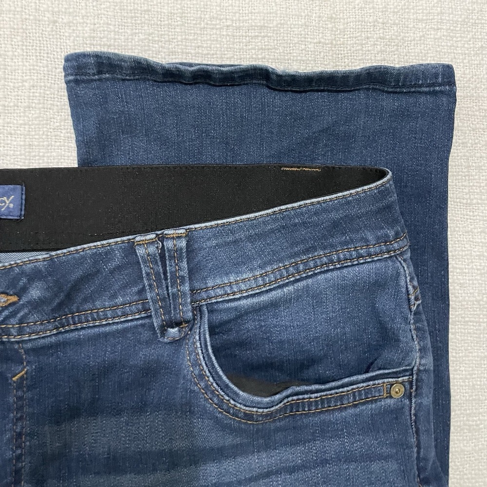 Democracy AB Tech Skinny Ankle Jeans Blue Dark Wash Women's Size 18W Pants - Picture 6 of 7